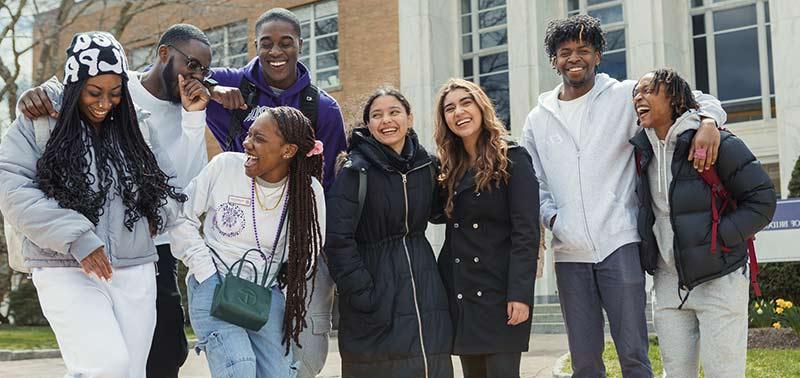 UB students in the Heckman Center